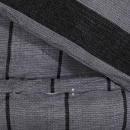 Berkfield Home Duvet Cover Set Dark Grey 140x200 cm Cotton - thumbnail 4