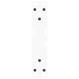 Berkfield Home Modern Dining Table Legs V-Shape 2 pcs White 30x(30-31.3) cm Steel - thumbnail 7