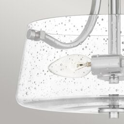 Netlighting Quoizel Hollister Bowl Semi Flush Ceiling Light Polished Nickel in Grey - thumbnail 2