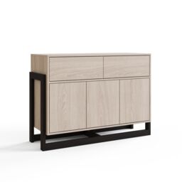 GFW Taite 3 Door 2 Drawer Sideboard in Light Oak - thumbnail 2