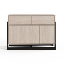 GFW Taite 3 Door 2 Drawer Sideboard in Light Oak - thumbnail 4