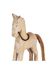 KDMD Natural Rustic Wooden Rocking Horse for Home & Retail Decor in Brown - thumbnail 3