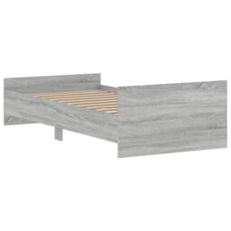 Berkfield Home Bed Frame Grey Sonoma 100x200 cm Engineered Wood - thumbnail 6