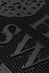 JVL Home Sweet Home Scraper Rubber Pin Doormat 45x75cm in Black - Size: 45 cm x 75 cm - thumbnail 3
