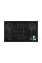 JVL Home Sweet Home Scraper Rubber Pin Doormat 45x75cm in Black - Size: 45 cm x 75 cm - thumbnail 6