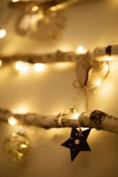 Marco Paul Christmas Wooden Ladder Tree - Hanging LED Lights in White - thumbnail 5