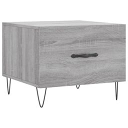 Berkfield Home Coffee Table Grey Sonoma 50x50x40 cm Engineered Wood - Size: 50 x 50 x 40 cm - thumbnail 2