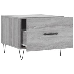 Berkfield Home Coffee Table Grey Sonoma 50x50x40 cm Engineered Wood - Size: 50 x 50 x 40 cm - thumbnail 6