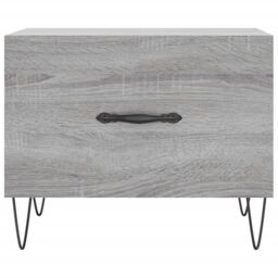 Berkfield Home Coffee Table Grey Sonoma 50x50x40 cm Engineered Wood - Size: 50 x 50 x 40 cm - thumbnail 5