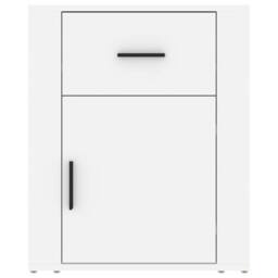 Berkfield Home Bedside Cabinet White 50x36x60 cm Engineered Wood - Size: 50 x 36 x 60 cm - thumbnail 6