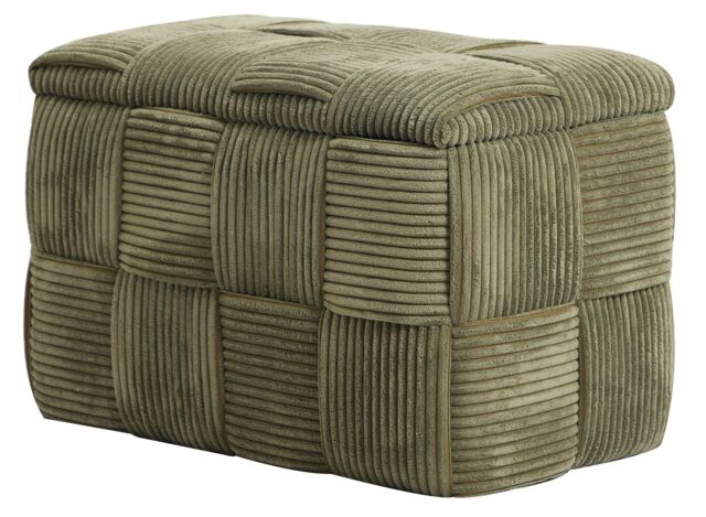 Nordlys Scandinavian Design Bench with Storage in Green - image 1