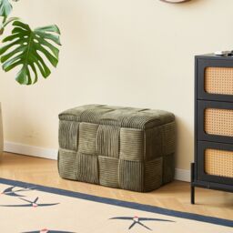 Nordlys Scandinavian Design Bench with Storage in Green - thumbnail 2