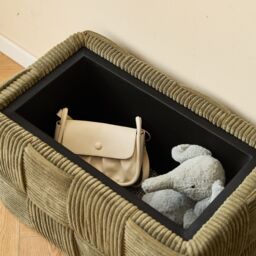 Nordlys Scandinavian Design Bench with Storage in Green - thumbnail 3