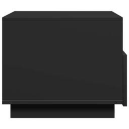 Berkfield Home Coffee Table with LED Lights Black 50x49x40 cm - Size: 50 x 49 x 40 cm - thumbnail 8
