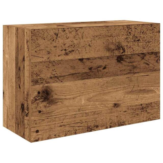 Berkfield Home Bathroom Wall Cabinet Old Wood 60x25x40 cm Engineered Wood in Brown - Size: 60 x 25 x 40 cm - image 1