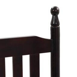 Berkfield Home Rocking Chair with Curved Seat Brown Poplar Wood - thumbnail 5