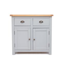 Cabinet Bits Argenta Light Grey 2 Drawer 2 Door Sideboard Brass Cup Handle