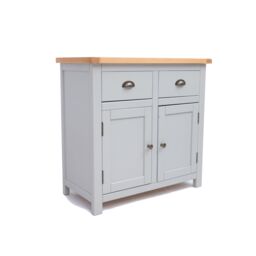 Cabinet Bits Argenta Light Grey 2 Drawer 2 Door Sideboard Brass Cup Handle - thumbnail 2