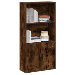 Berkfield Home Durable Bookcase Smoked Oak 60x24x120 cm Engineered Wood in Brown - Size: 60 x 24 x 120 cm - thumbnail 2