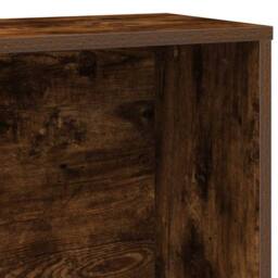 Berkfield Home Durable Bookcase Smoked Oak 60x24x120 cm Engineered Wood in Brown - Size: 60 x 24 x 120 cm - thumbnail 8