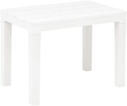 EONLION Large White Plastic Garden Table Bench Weather Proof Plastic Furniture Outdoor - thumbnail 2