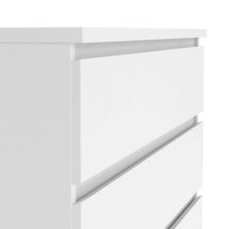 Wyld Haus Budapest 5 Drawer White Wooden Chest 77 x 50 x 111.3 cm - thumbnail 7