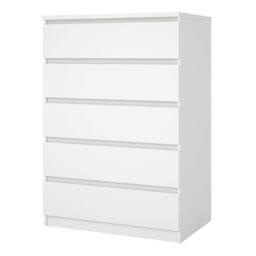 Wyld Haus Budapest 5 Drawer White Wooden Chest 77 x 50 x 111.3 cm - thumbnail 4