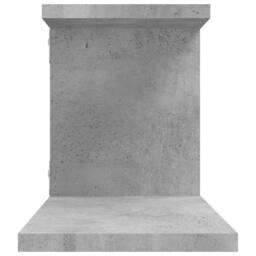 Berkfield Home Wall-Mounted TV Shelf Concrete Grey 125x18x23 cm Engineered Wood - Size: 125 x 18 x 23 cm - thumbnail 6