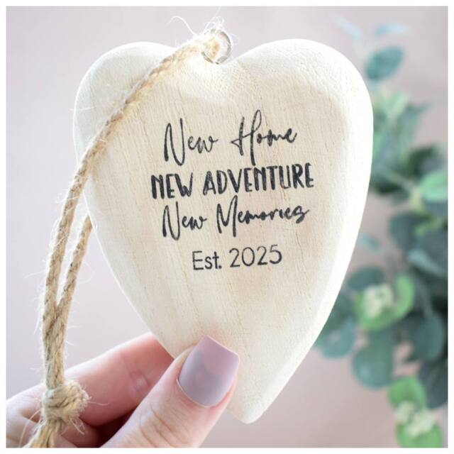 Amaya Rose Ltd New Home New Adventure Est 2026 Bauble Decoration Christmas Tree in Cream