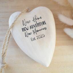 Amaya Rose Ltd New Home New Adventure Est 2026 Bauble Decoration Christmas Tree in Cream - thumbnail 6