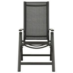 Berkfield Home 5 Piece Bistro Set Black & Anthracite - thumbnail 5