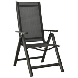Berkfield Home 5 Piece Bistro Set Black & Anthracite - thumbnail 4
