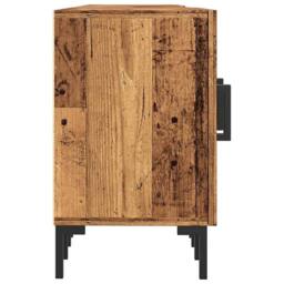 Berkfield Home TV Cabinet Old Wood 150x30x50 cm Engineered Wood in Brown - Size: 150 x 30 x 50 cm - thumbnail 6