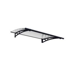 Palram Patio Cover Altair Door Awning Canopy 1500 Clear - L150.5 cm - Grey - thumbnail 1