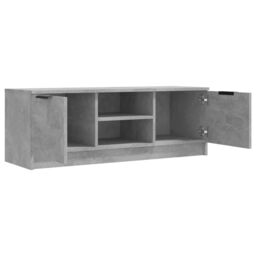 Berkfield Home TV Cabinet Concrete Grey 102x35x36.5 cm Engineered Wood - thumbnail 4