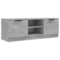 Berkfield Home TV Cabinet Concrete Grey 102x35x36.5 cm Engineered Wood - thumbnail 2