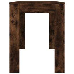 Berkfield Home Dining Table Smoked Oak 120x60x76 cm Engineered Wood in Brown - Size: 120 x 60 x 76 cm - thumbnail 5