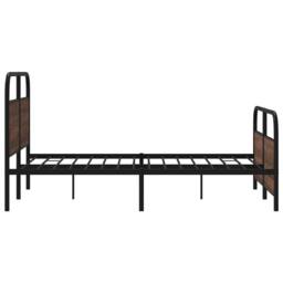 Berkfield Home Elegant Bed Frame Without Mattress 120x190 cm Small Double Brown - thumbnail 6