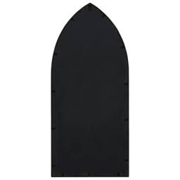 Berkfield Home Garden Mirror Black 70x30 cm Iron for Outdoor Use - thumbnail 3