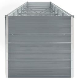 Berkfield Home Garden Raised Bed Galvanised Steel 480x80x77 cm Grey - Size: 480 x 80 x 77 cm - thumbnail 4