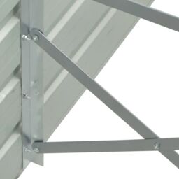Berkfield Home Garden Raised Bed Galvanised Steel 480x80x77 cm Grey - Size: 480 x 80 x 77 cm - thumbnail 5