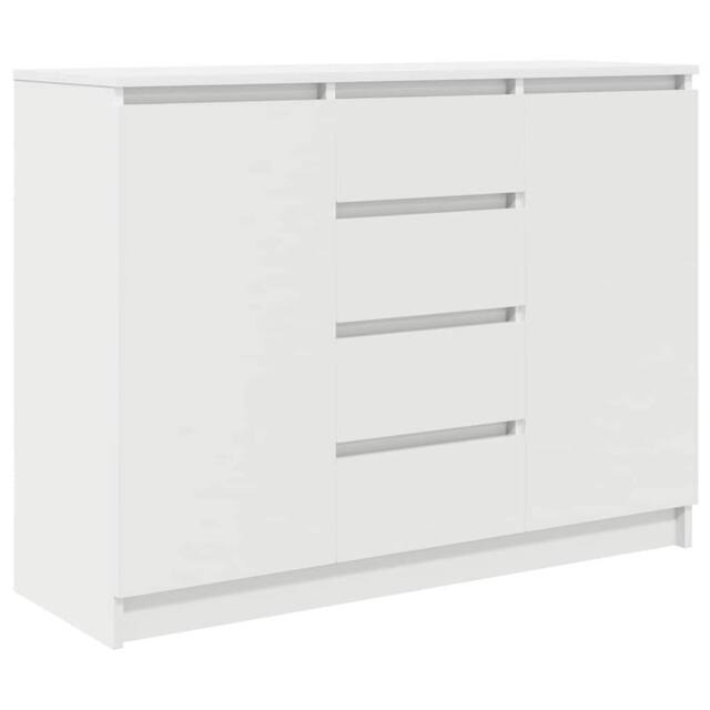 Berkfield Home Sideboard with Drawers White 100.5x35x76 cm Engineered Wood - image 1
