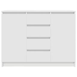 Berkfield Home Sideboard with Drawers White 100.5x35x76 cm Engineered Wood - thumbnail 6