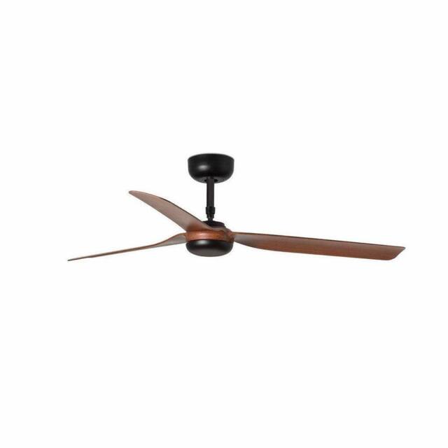 Netlighting Punt Black Dark Wood 3 Blade Ceiling Fan With DC Motor - image 1