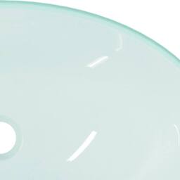 Berkfield Home Modern Basin Tempered Glass 54.5x35x15.5 cm Frosted in Mint - thumbnail 6