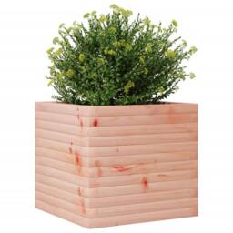 Berkfield Home Garden Planter 50x50x45.5 cm Solid Wood Douglas in Natural - thumbnail 4