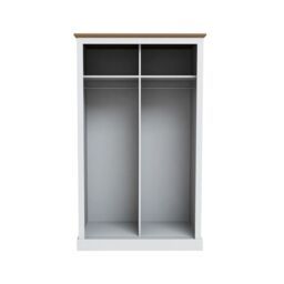 Lemon Pavilion Furniture Devon 2 Door Sliding Wardrobe - L57.7 x W113.8 x H181.6 cm - White - Size: 1 Pack - thumbnail 2