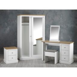 Lemon Pavilion Furniture Devon 2 Door Sliding Wardrobe - L57.7 x W113.8 x H181.6 cm - White - Size: 1 Pack - thumbnail 4