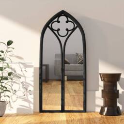 Berkfield Home Mirror Black 70x30 cm Iron for Indoor Use - thumbnail 2