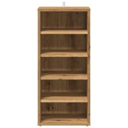 Berkfield Home Shoe Cabinets 2 pcs Artisan Oak 32x35x70 cm Engineered Wood in Brown - Size: 32 x 35 x 70 cm - thumbnail 4